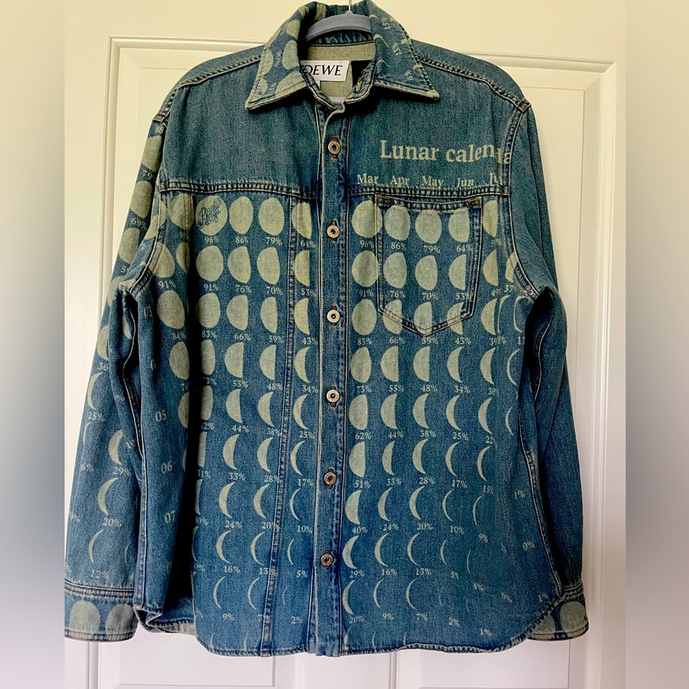Loewe Paula’s Ibiza Lunar Moon Denim Shirt/Jacket